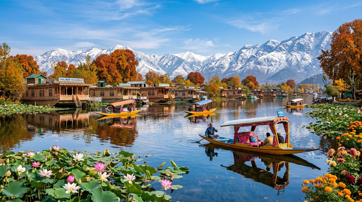 Kashmir Paradise Tour: Srinagar, Gulmarg & Pahalgam (5 Nights / 6 Days)